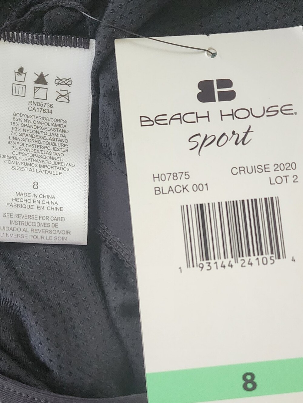 NWT Beach‎ House Sport Victory One Piece Swimsuit Size 8 Floral Zip Front - Picture 6 of 7